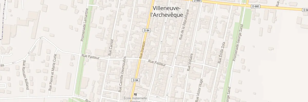 Plan du 23 Rue Paul Bert à Villeneuve-l’Archevêque