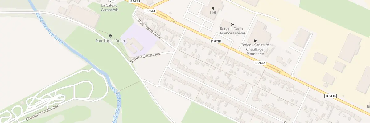 Plan du 5 Rue Albert Schweitzer au Cateau-Cambrésis
