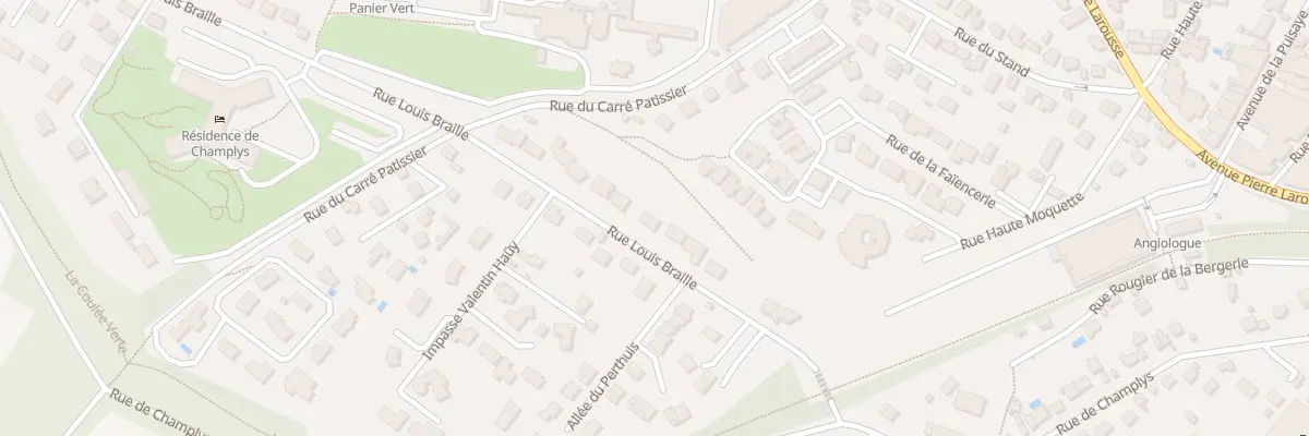 Plan du 16 Rue Louis Braille à Auxerre