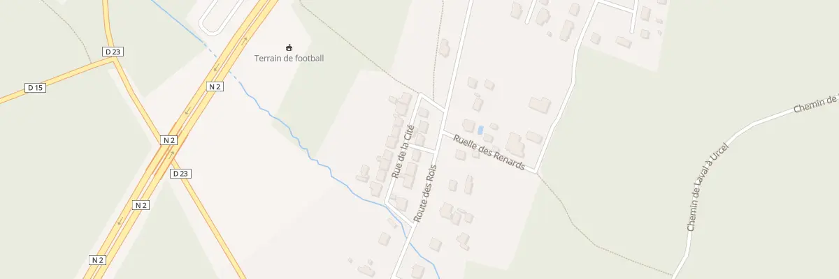 Plan du 57 Rte des Rois à Urcel