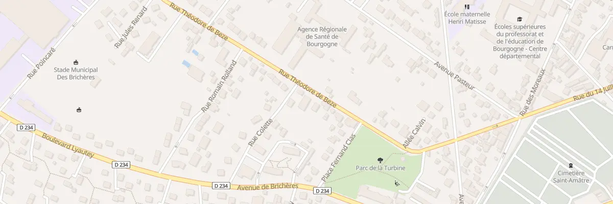 Plan du 13 Rue Théodore de Bèze à Auxerre