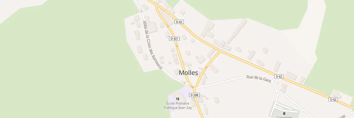 Plan du 33 Rue du Bourg à Molles