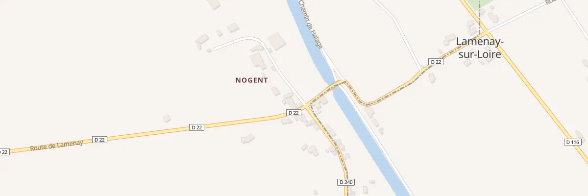 Plan du 3 Village de Nogent à Cossaye