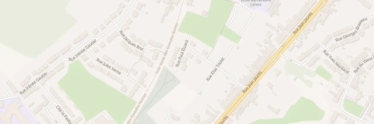 Plan du 2 Rue Paul Eluard à Escautpont