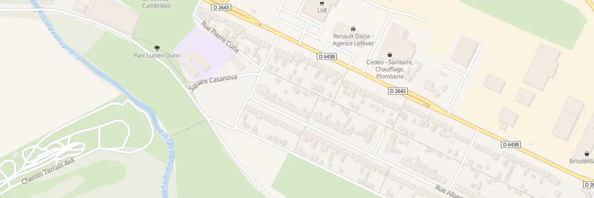 Plan du 13 Rue Albert Schweitzer au Cateau-Cambrésis