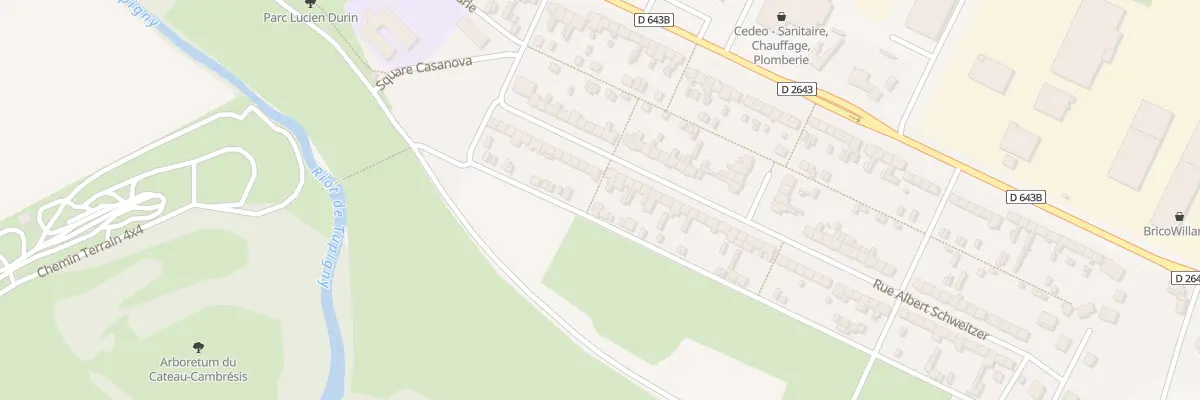 Plan du 30 Rue Albert Schweitzer au Cateau-Cambrésis