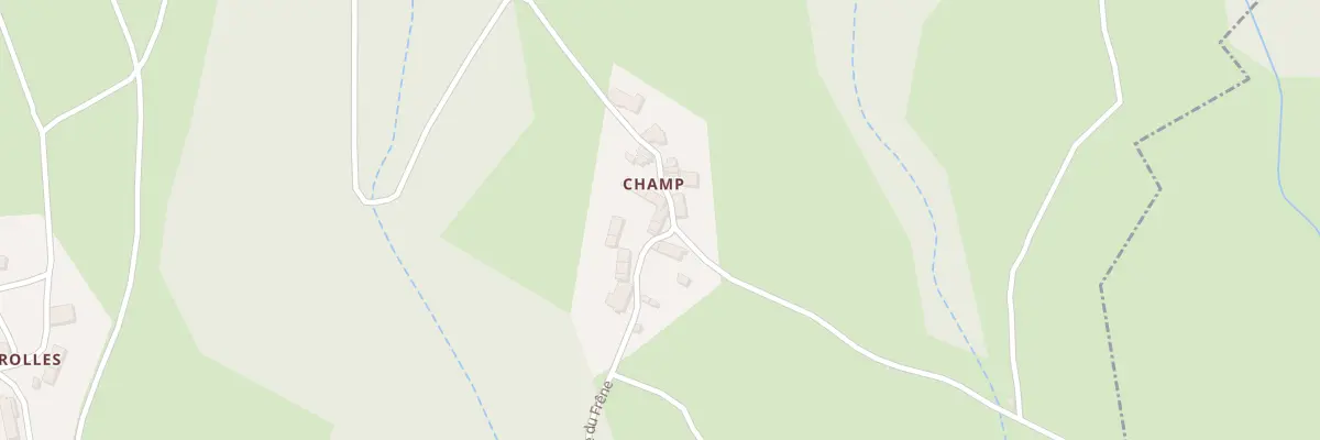 Plan du 5200 Champ à Domaize