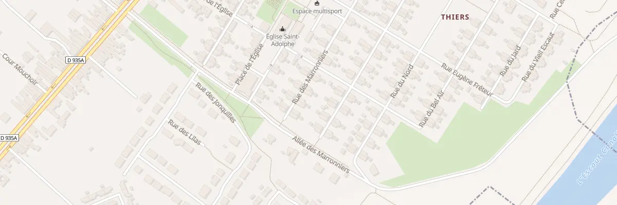 Plan du 8 Rue des Marronniers à Bruay-sur-l’Escaut