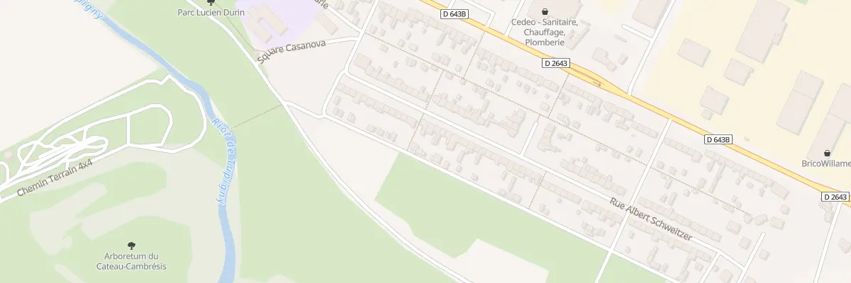 Plan du 32 Rue Albert Schweitzer au Cateau-Cambrésis