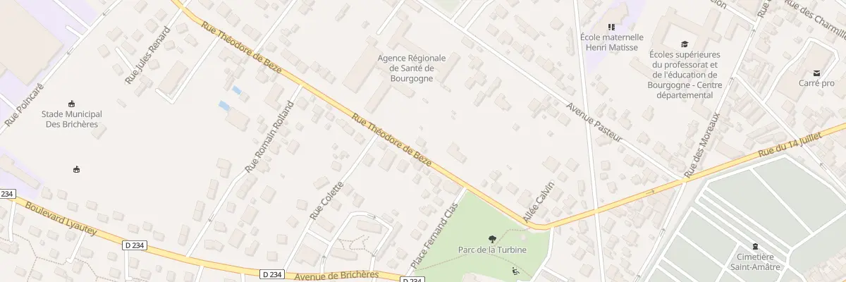 Plan du 24 Rue Théodore de Bèze à Auxerre