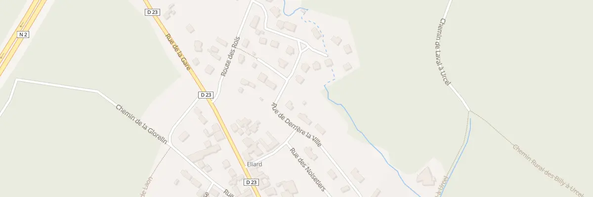 Plan du 1 Rue de Derrière la Ville à Urcel
