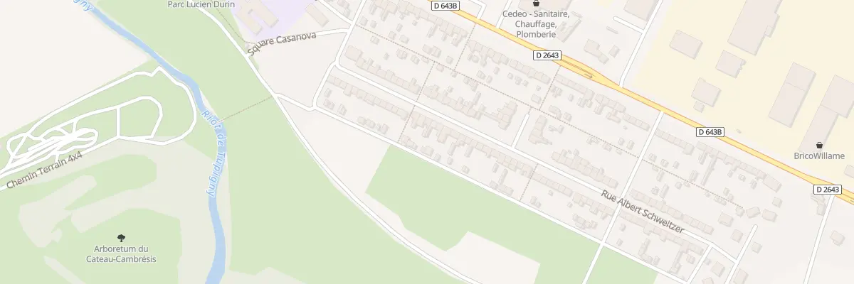 Plan du 36 Rue Albert Schweitzer au Cateau-Cambrésis