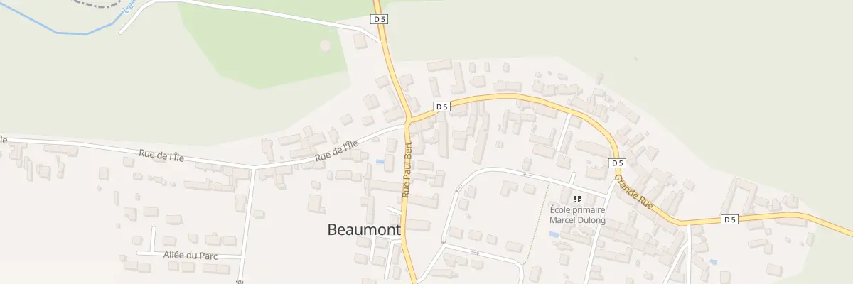 Plan du 2 Gr Grande Rue à Beaumont