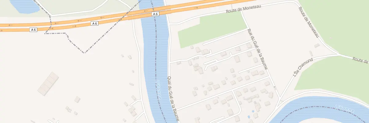 Plan du 5002 Quai du Gué de la Baume à Gurgy