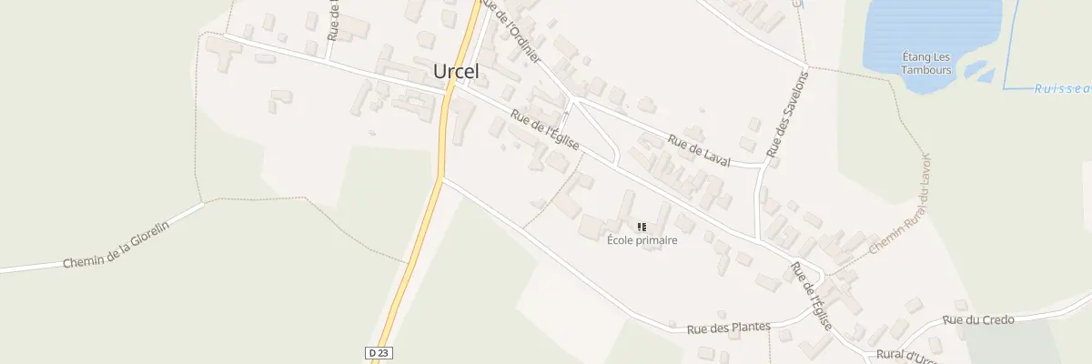 Plan du 8 Rue de l’Eglise à Urcel