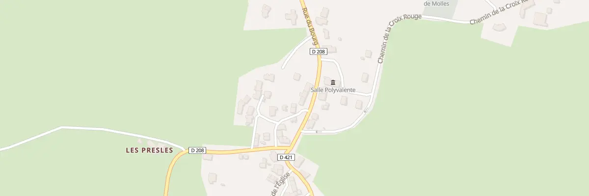 Plan du 7 Rue du Bourg à Molles