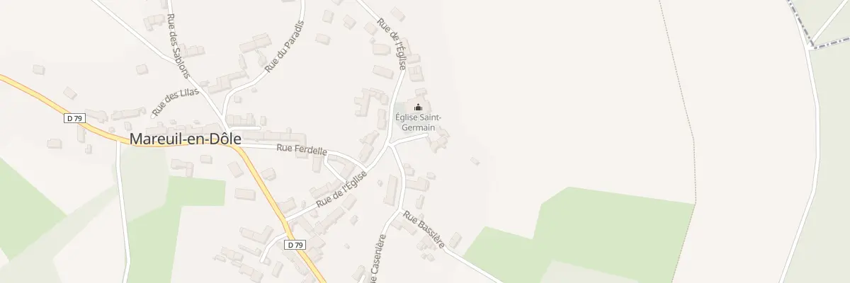 Plan du 48 Sen de l’Eglise à Mareuil-en-Dôle