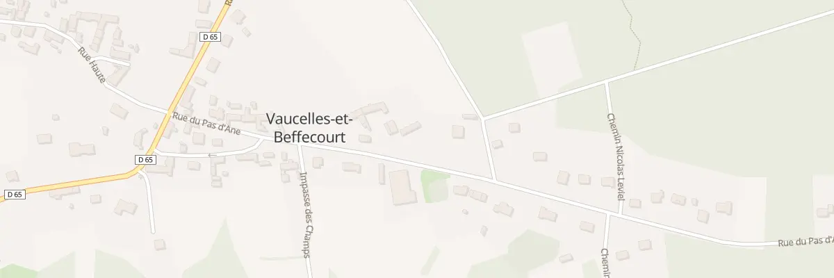 Plan du 13 Rue du Pas d’Ane à Vaucelles-et-Beffecourt