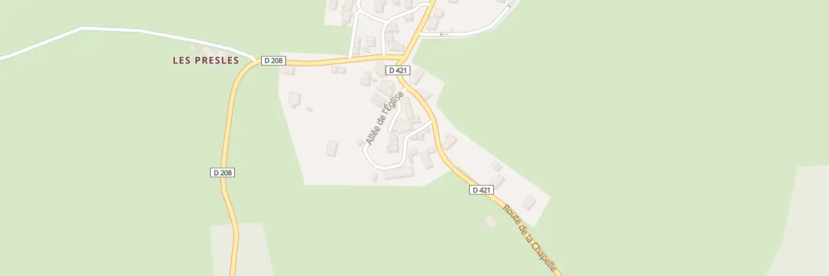 Plan du 3 All de l’Eglise à Molles