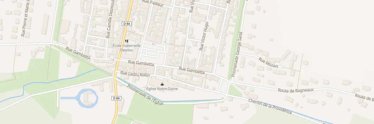 Plan du 4 Rue Voltaire à Villeneuve-l’Archevêque