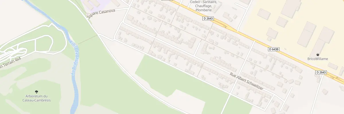 Plan du 44 Rue Albert Schweitzer au Cateau-Cambrésis