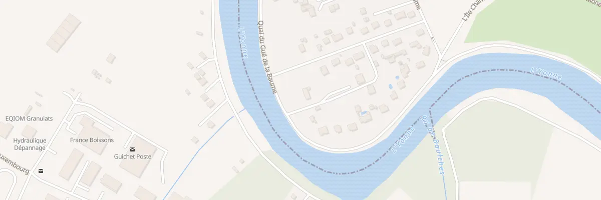 Plan du 1 Quai du Gué de la Baume à Gurgy