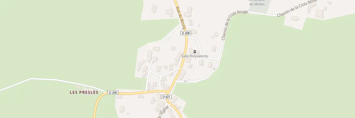 Plan du 9 Rue du Bourg à Molles