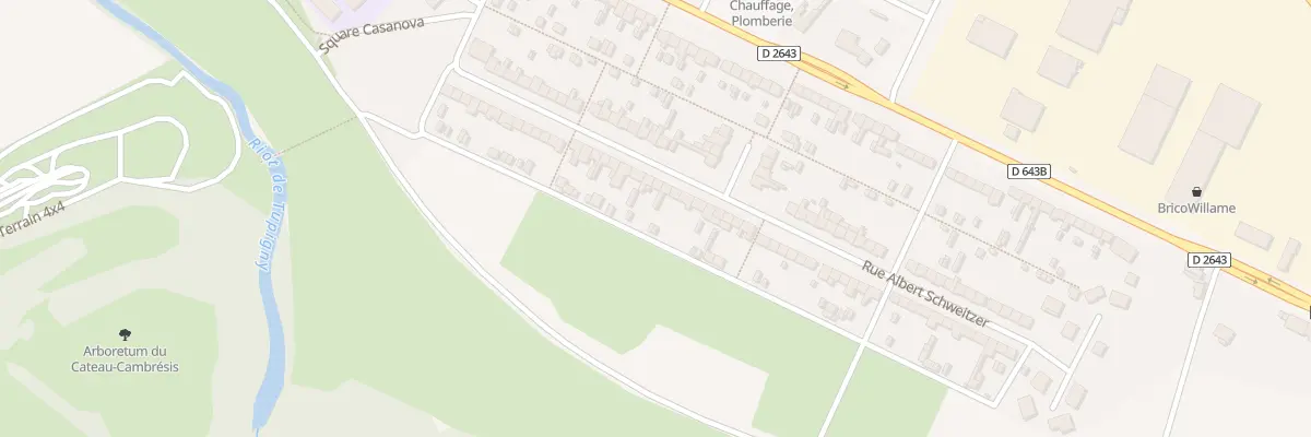 Plan du 48 Rue Albert Schweitzer au Cateau-Cambrésis