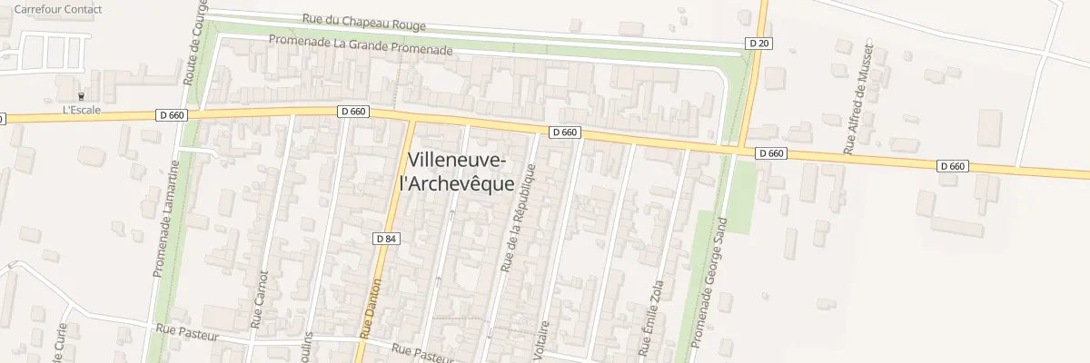 Plan du 64 Rue de la République à Villeneuve-l’Archevêque