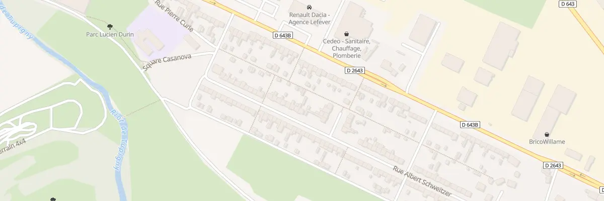 Plan du 33 Rue Albert Schweitzer au Cateau-Cambrésis