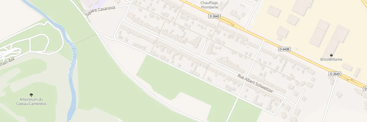Plan du 50 Rue Albert Schweitzer au Cateau-Cambrésis