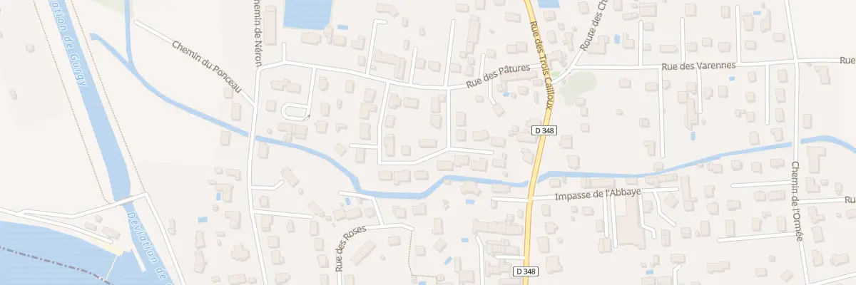 Plan du 10 Rue Clément Vialatte à Gurgy