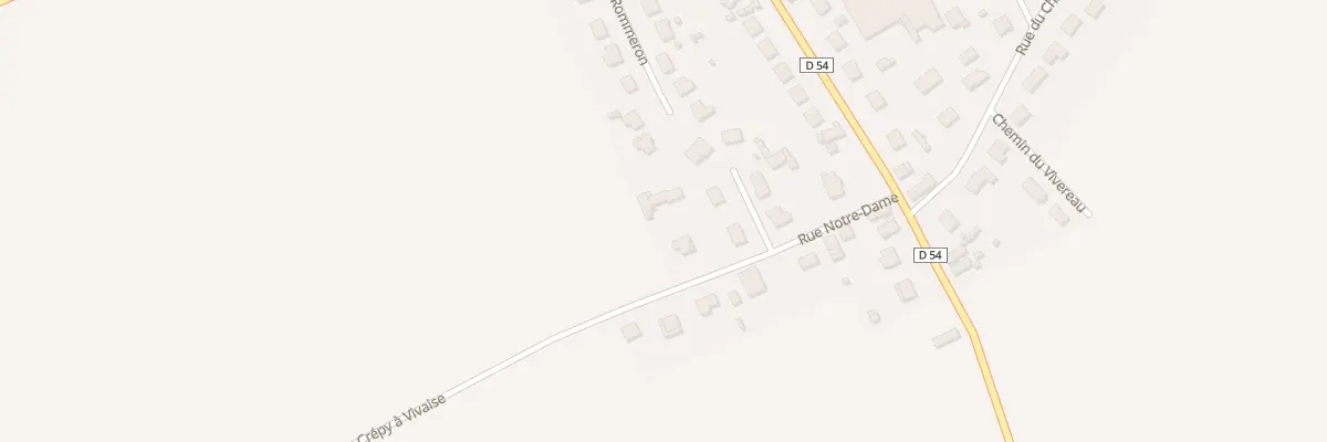 Plan du 2 Rue Notre-dame à Vivaise