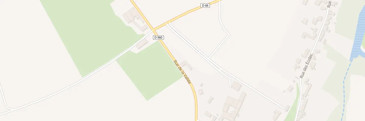 Plan du 14 Rue de la Vallee à Vadencourt