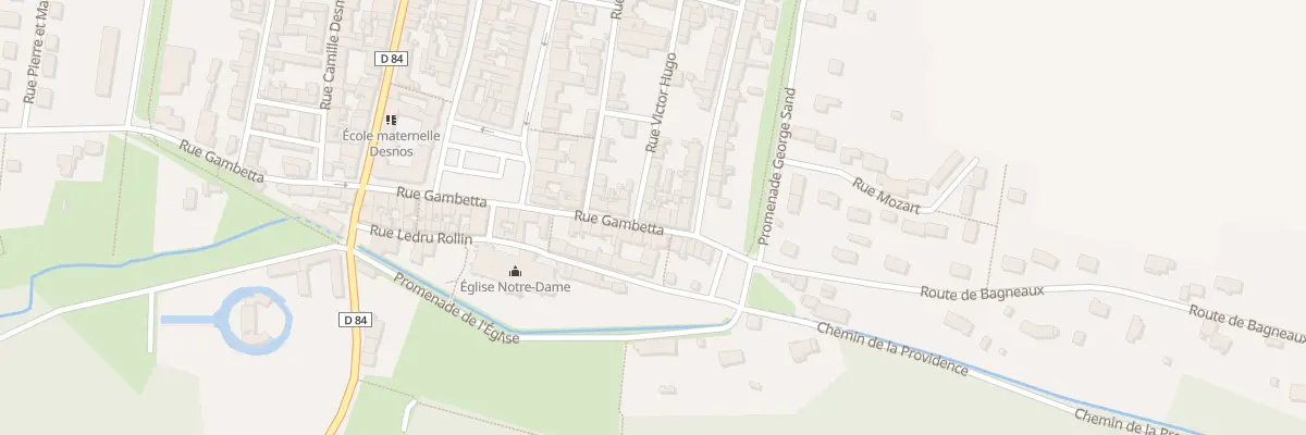 Plan du 10 Rue Gambetta à Villeneuve-l’Archevêque
