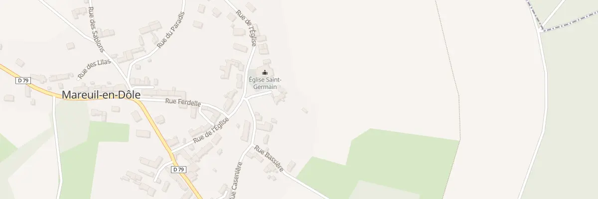 Plan du 54 Sen de l’Eglise à Mareuil-en-Dôle