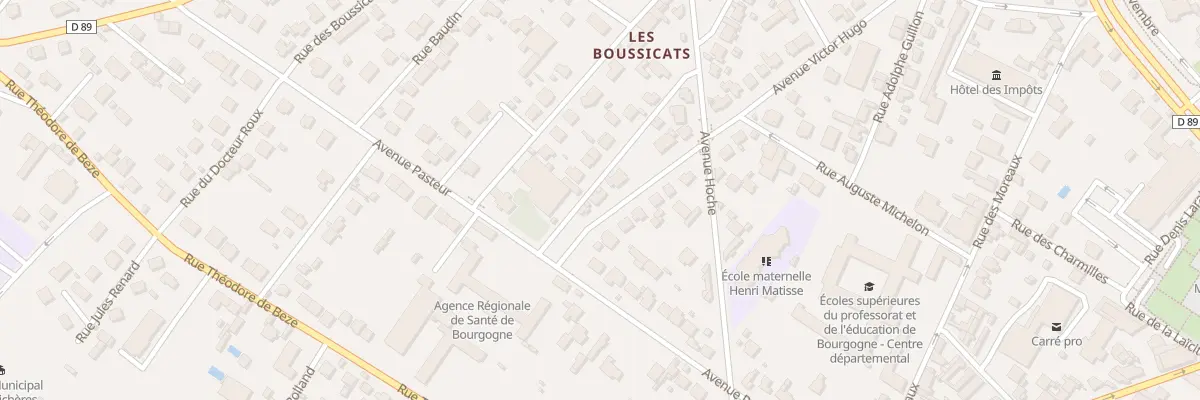 Plan du 30 Av Victor Hugo à Auxerre