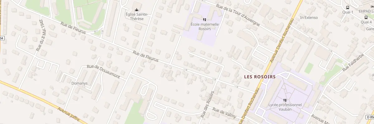 Plan du 20 Rue de Fleurus à Auxerre