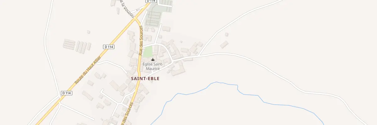 Plan du 7031 Saint Eble à Mazeyrat-d’Allier