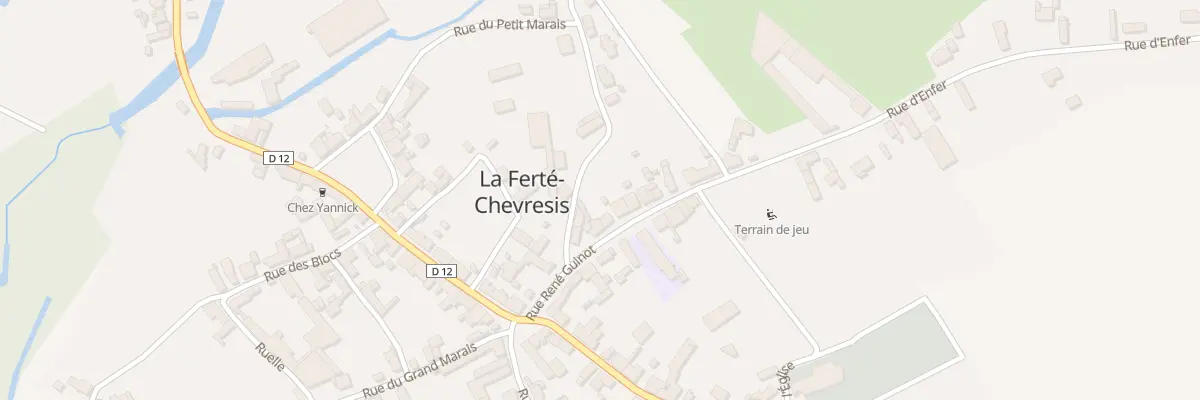 Plan du 12 Rue René Guinot à La Ferté-Chevresis