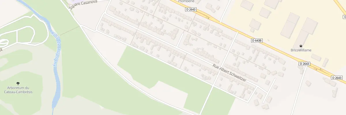 Plan du 58 Rue Albert Schweitzer au Cateau-Cambrésis