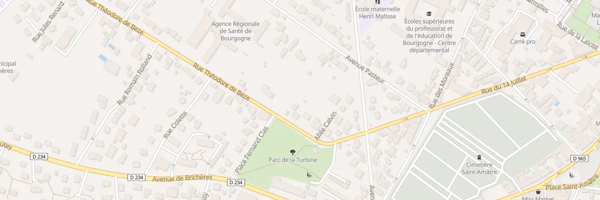 Plan du 12 Rue Théodore de Bèze à Auxerre