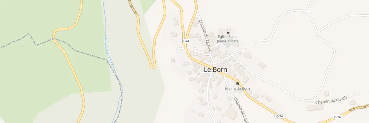 Plan du 5093 Le Born Village au Born