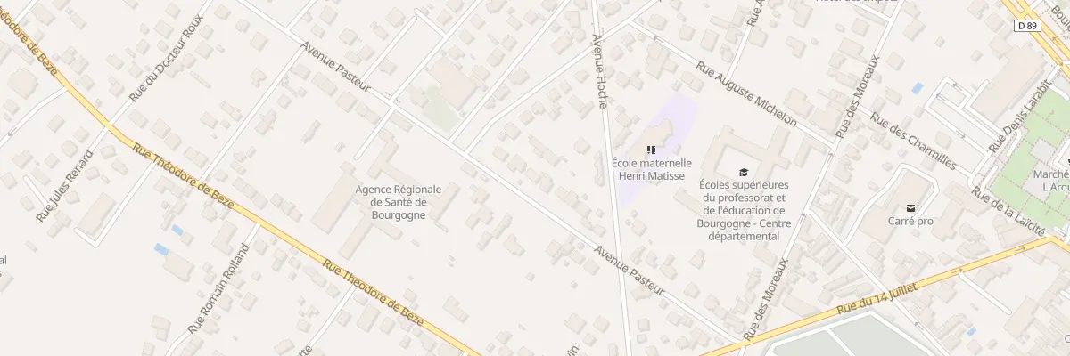 Plan du 20 Av Pasteur à Auxerre