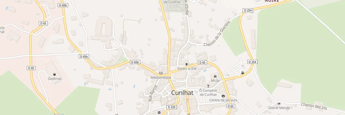 Plan du 2 Rte de Tours à Cunlhat