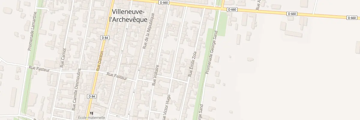 Plan du 36 Rue Victor Hugo à Villeneuve-l’Archevêque