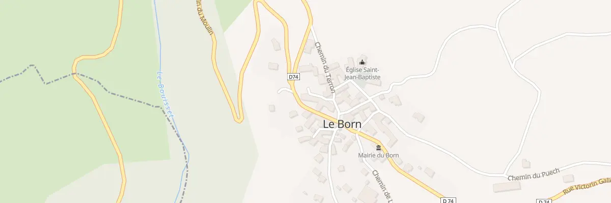 Plan du 5031 Le Born Village au Born