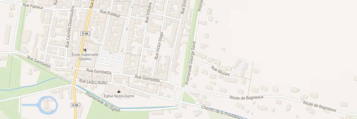 Plan du 14 Rue Emile Zola à Villeneuve-l’Archevêque
