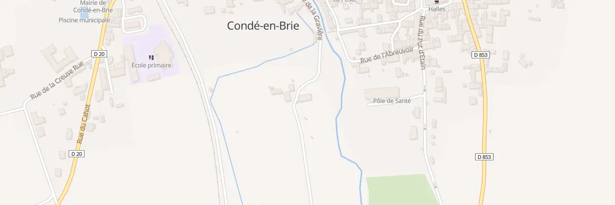 Plan du 2 Rue de la Gravière à Condé-en-Brie