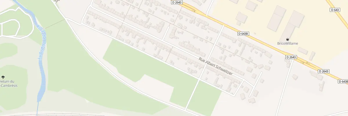 Plan du 68 Rue Albert Schweitzer au Cateau-Cambrésis